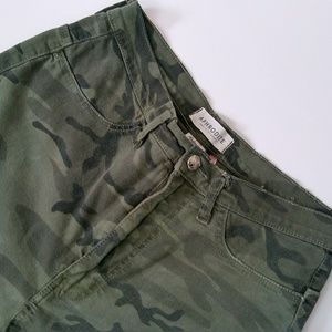 Aphrodite Army Fatigue Print Skinny Jeans